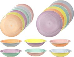 Jedálenská sada tanierov 18 ks Tavola Pastel