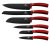 Set cuțite antiaderență 6 buc Linie metalică Burgundy