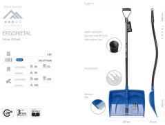 Hrablo Prosperplast ERGOMETAL modré Hrablo Prosperplast ERGOMETAL modré