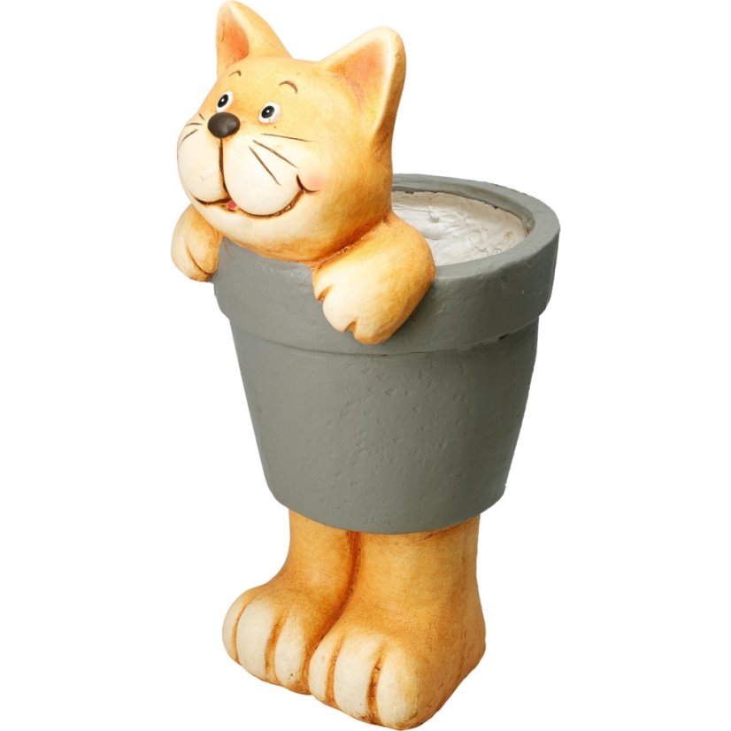 Ghiveci de flori decorativ pentru pisici 25 x 21 x 42 cm