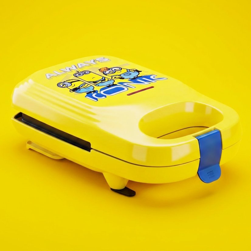 Aparat de făcut sandvișuri 3 în 1 cu plăci interschimbabile, 600 W, colecția MINIONII