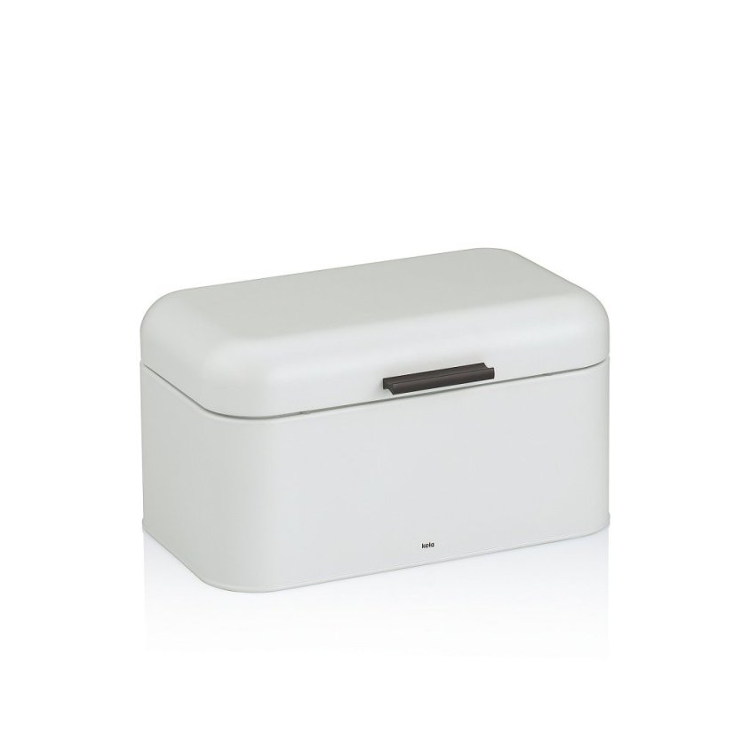 Chlebník Frisca kov, bílá 30x18x16,5 cm
