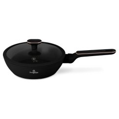 Hlboká panvica s titánovým povrchom a pokrievkou 24 cm Black Rose Collection