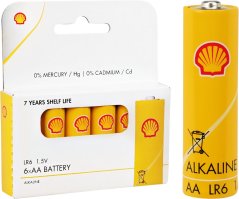 Batéria AA SHELL sada 6 ks
