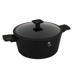 Kastrol s titanovým povrchem a poklicí 28 cm Matte Black Collection Kastrol s titanovým povrchem a poklicí 28 cm Matte Black Collection