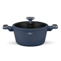 Kastrol s titanovým povrchem a poklicí 24 cm Deep Sea Collection