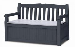 Banco de jardín Keter Eden 265L gris