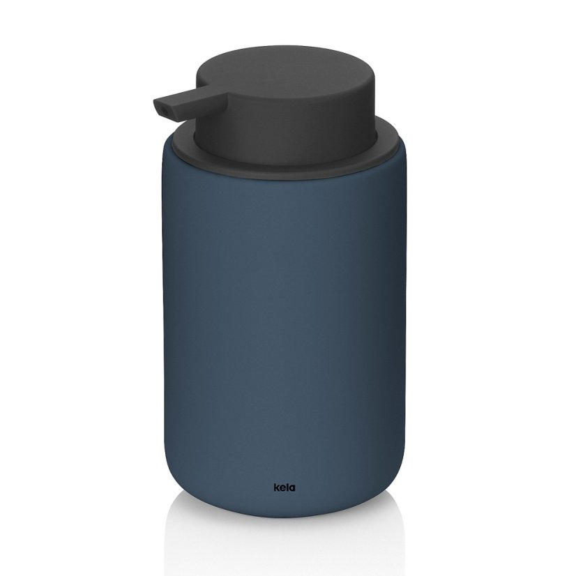 Dávkovač mýdla Sana keramika tmavě modrá 14,5 x 9 cm 300 ml