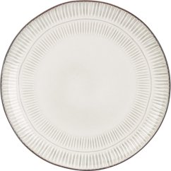 Talíř mělký  sada 6 ks 27 cm šedá kamenina