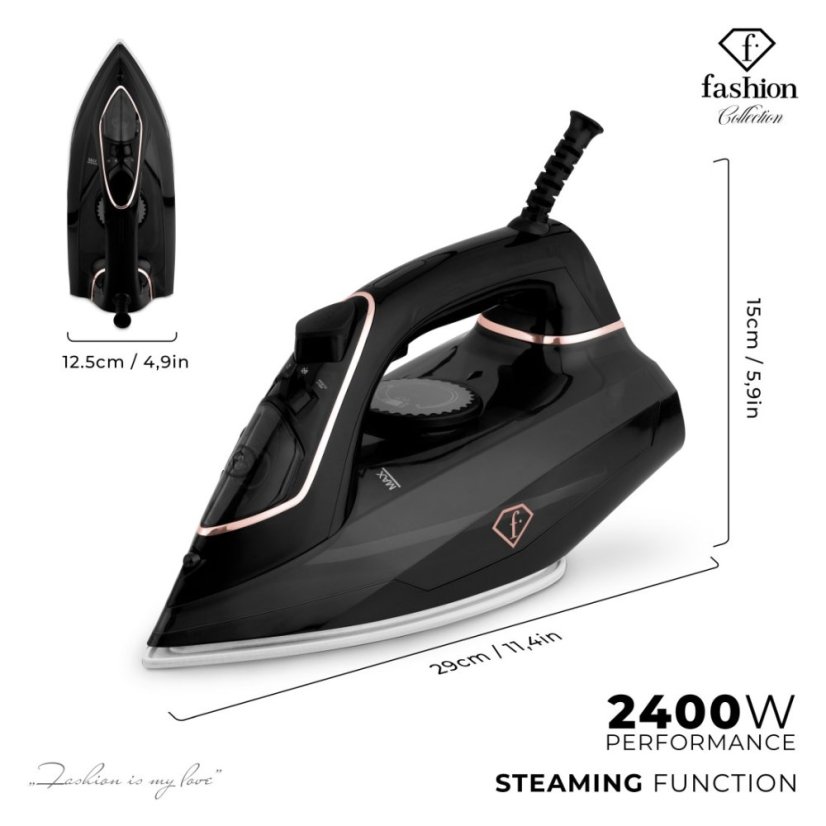 Žehlička napařovací 2400 W Black Rose Collection