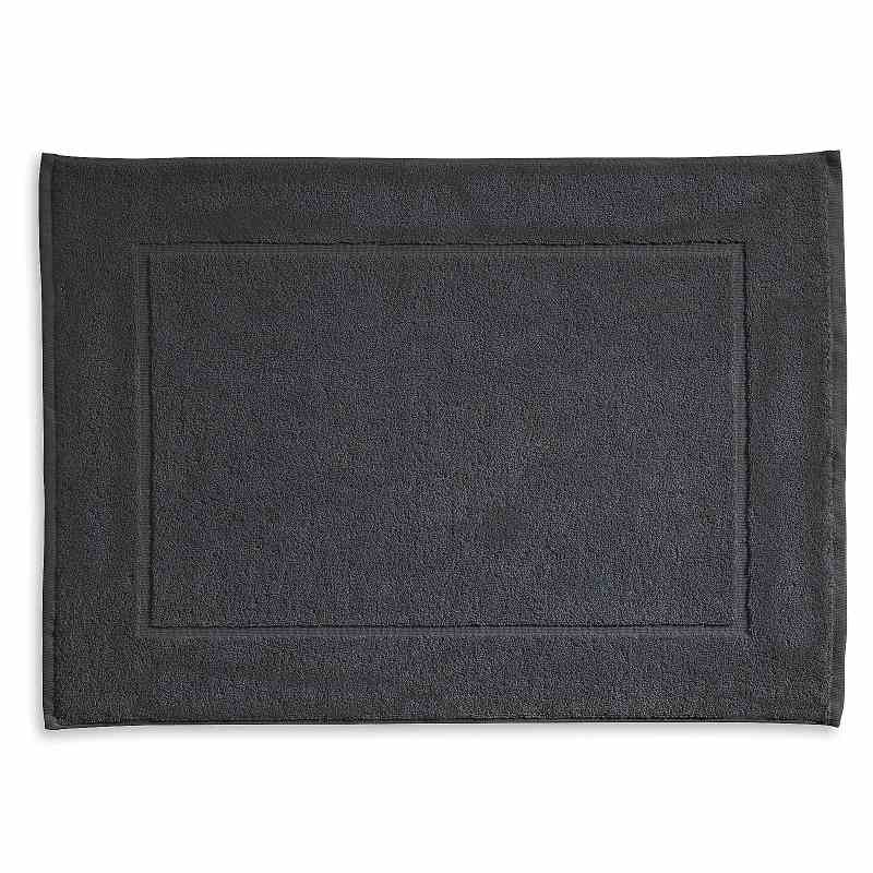 Alfombrilla de baño LADESSA 100% algodón 50 x 70 cm antracita