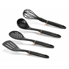 Set de ustensile de bucatarie 4 piese Colectia Black Rose