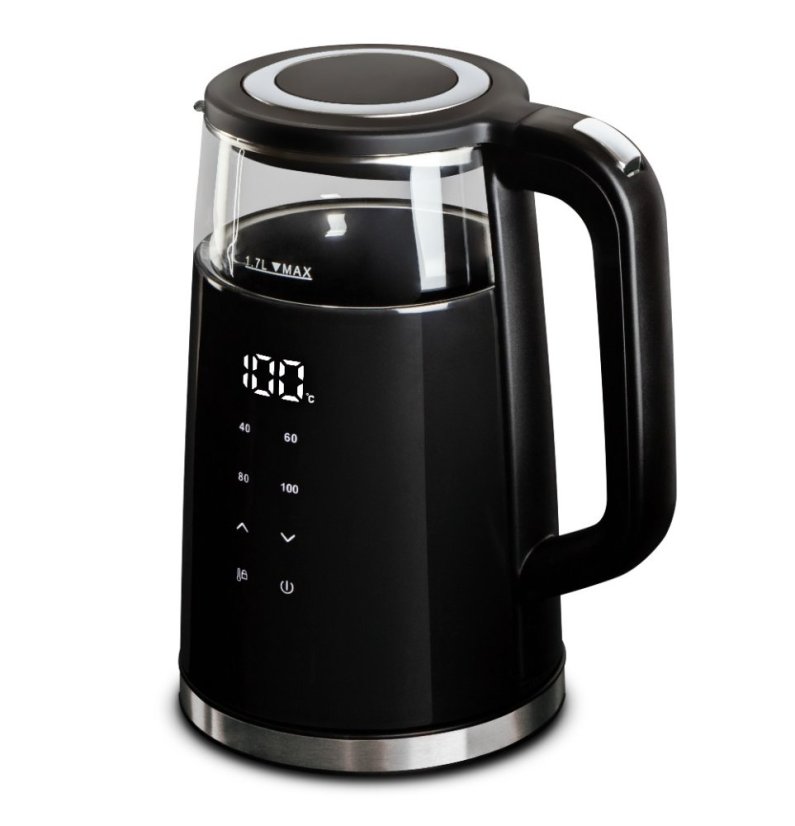 Rychlovarná konvice s regulací teploty digitální 1,7 l Matte Black Collection