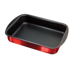 Plech na pečení s titanovým povrchem 35x27 cm Burgundy Metallic Line