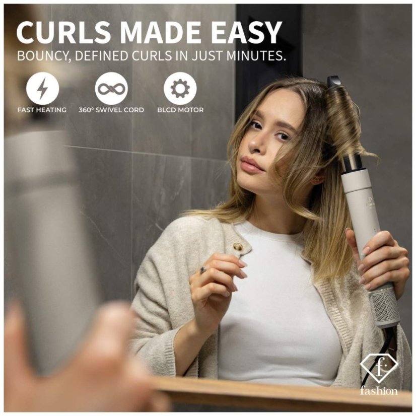 Profesionální kulmofén 5v1 s BLDC motorem Multistyler Cream Gold Collection