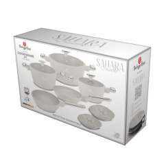 Sada nádobí s titanovým povrchem 10 ks Sahara Marble Collection