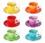 Hrnky na espresso s podšálky sada 12 ks 90 ml COLOURS