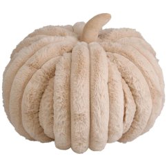 Polštář dekorační dýně polyester 32 × 25 cm béžová