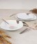 Jídelní sada talířů 18 ks Taupe Collection bílá-šedá