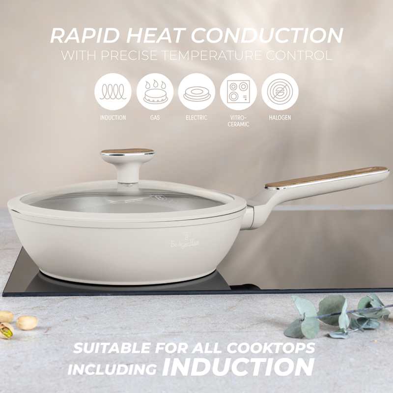 Pánev s poklicí s titanovým povrchem 24 cm Sahara Nordic Collection