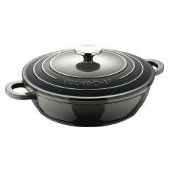 Kastrol litinový s poklicí EXCALIBUR 24 cm šedá