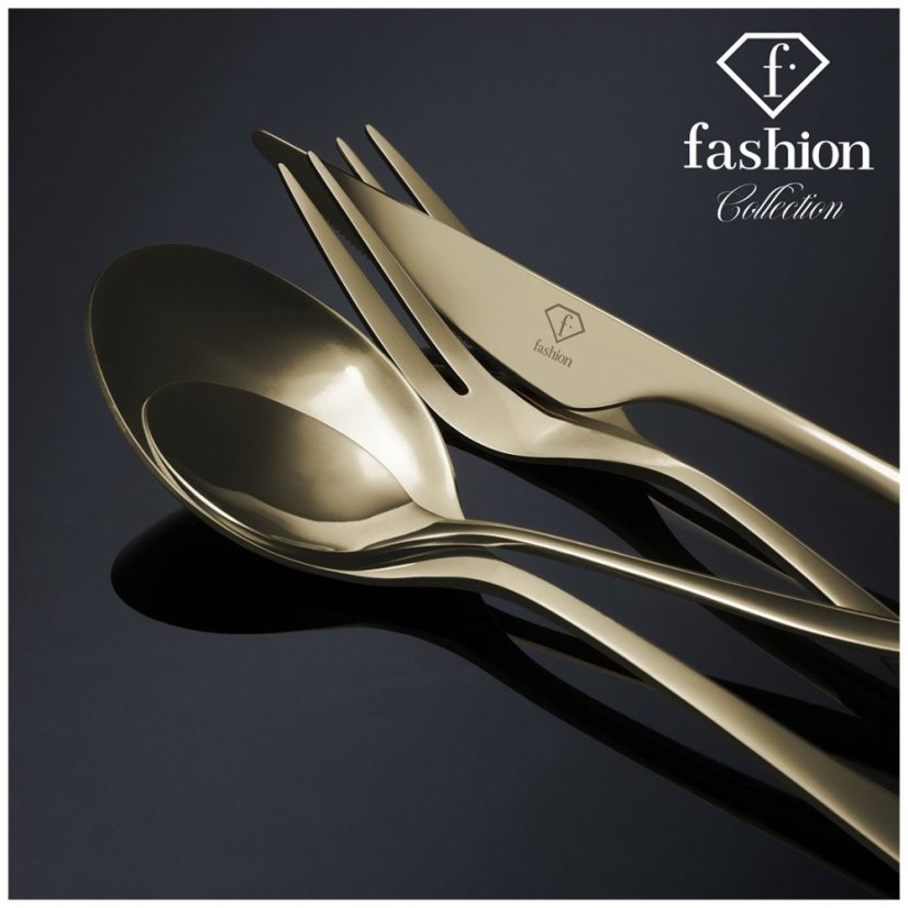 Sada příborů 24 ks nerez Cream Gold Collection
