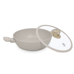 Tigaie cu suprafata din titan si capac 28 cm Sahara Collection