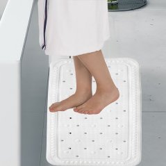 Vanová podložka KRETA PVC bílá 72x36cm