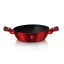 Pekáč kulatý s mramorovým povrchem a poklicí  32 cm Burgundy Metallic Line