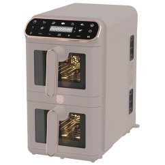Horkovzdušná fritéza digitální dvojitá 5,5 + 5,5 l Taupe Collection