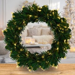 Vánoční věnec s LED osvětlením 50 cm