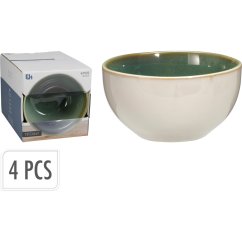 Súprava 4 misiek 580 ml zelená