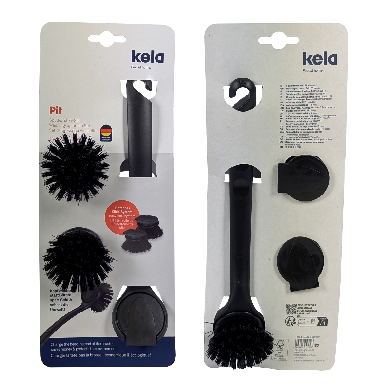 Sada kartáčů na nádobí Pit plast černá 26x6,5x9,5cm