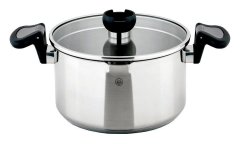 Cratiță din oțel inoxidabil cu capac de filtrare Aron 20 cm