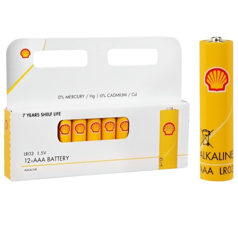 Baterii AAA SHELL set de 12 buc