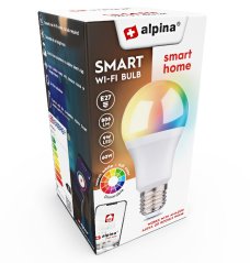 Chytrá žiarovka LED RGB WIFI biela + farebná E27