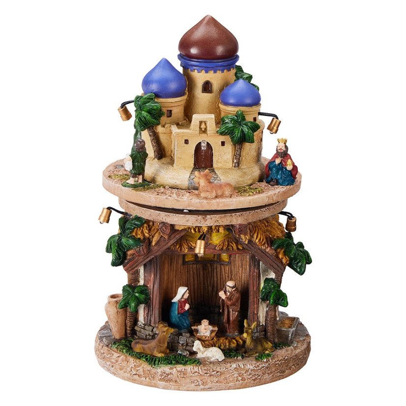 Betlém Vánoční dekorace 23 cm LED