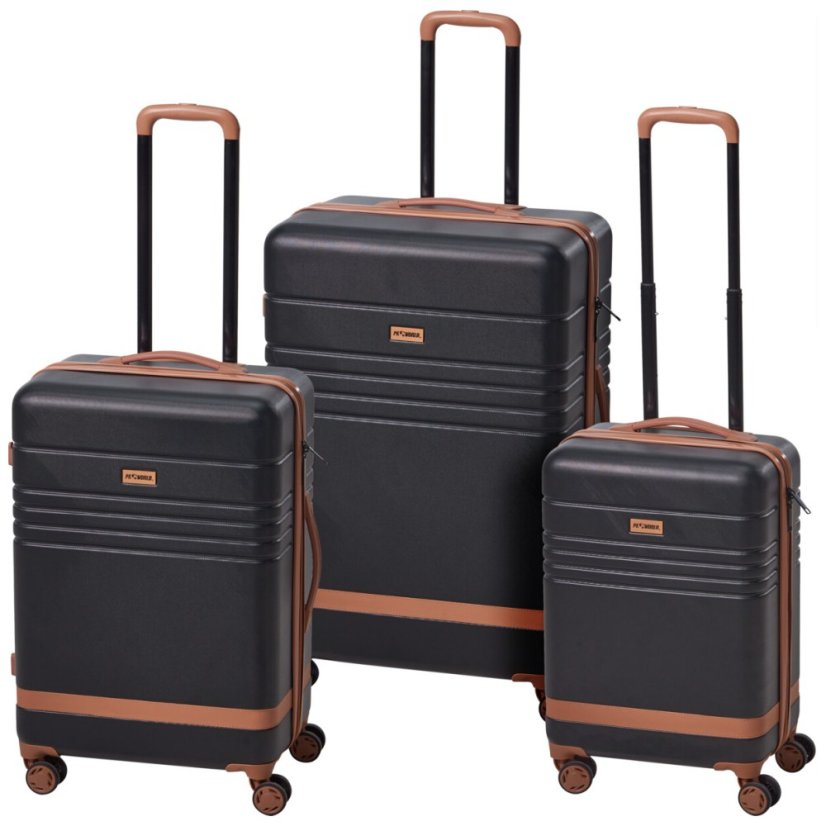 Sada cestovných kufrov 3 ks čierna