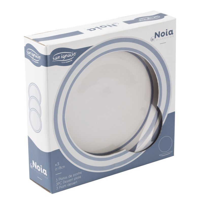 Dezertní talíře sada 3 ks NOIA 19 cm
