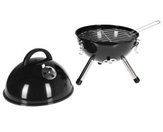 Prenosný gril na drevené uhlie smalt 30 cm