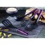 Kuchyňské náčiní s nástěnným držákem 7 ks Purple Eclipse Collection Kuchyňské náčiní s nástěnným držákem 7 ks Purple Eclipse Collection
