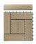 Bandă de tranziție G21 Cumaru pentru plăci WPC, 30 x 7,5 cm drepte
