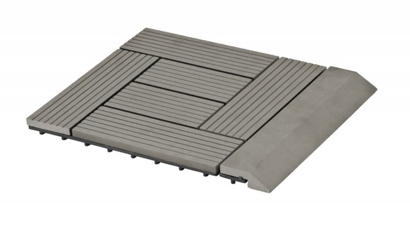 Bandă de tranziție G21 Incana pentru plăci WPC, 30 x 7,5 cm drepte