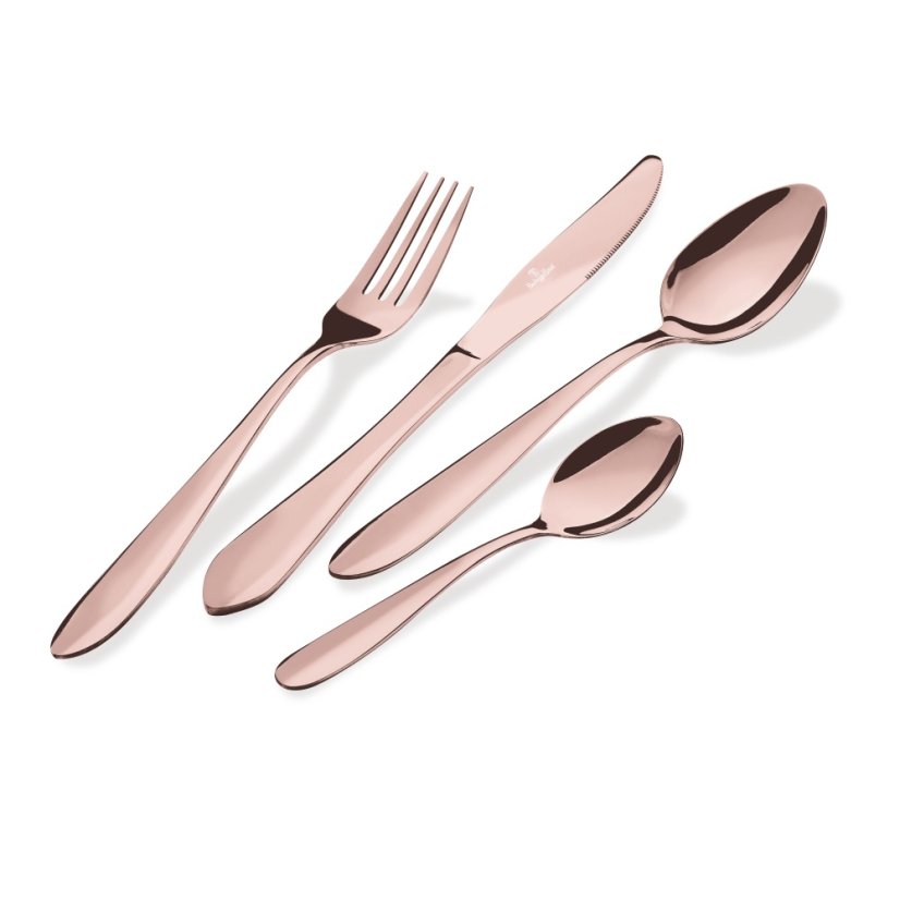 Sada příborů 24 ks Rosegold Metallic Line