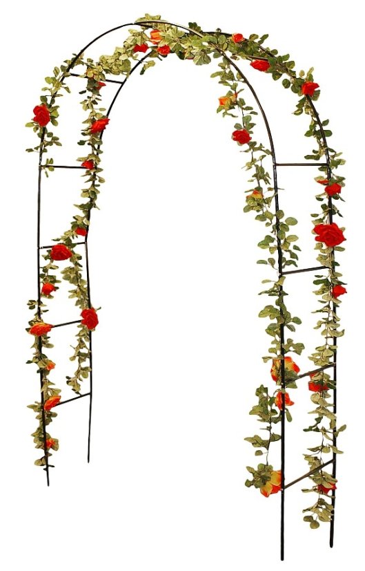 Arco de jardín para rosas y plantas trepadoras, 140 x 240 cm