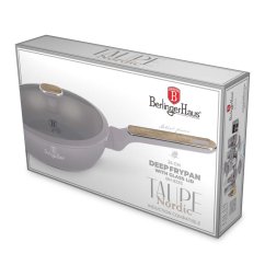 Pánev hluboká  s poklicí 24 cm Taupe Nordic Collection