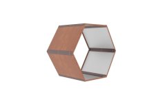 Adăpost pentru lemne G21 HEX 53 - 92 x 60 cm, maro