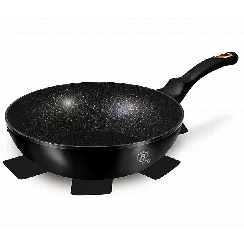 Pánev WOK s mramorovým povrchem 28 cm Black Rose Collection