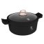 Caserolă cu înveliș și capac din titan 28 cm Colecția Black Rose