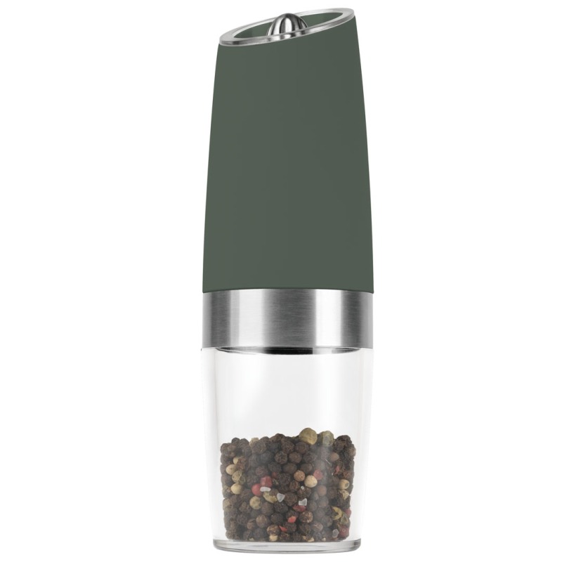 Mlýnek na pepř a sůl s gravitačním mechanismem sada 2 ks Matte Green Collection